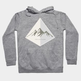 Mountain and triangle frame Hoodie